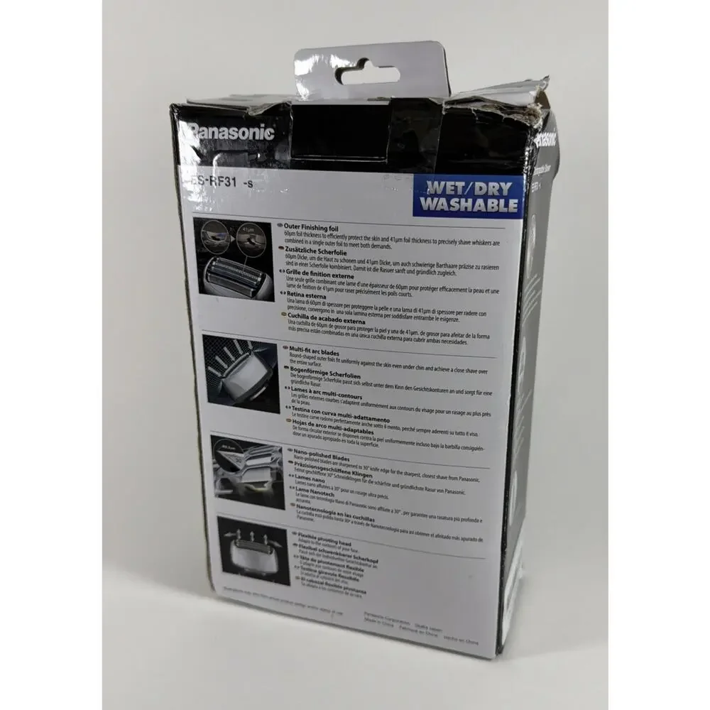 Panasonic ES-RF31 4 Blade Electric Shaver Wet & Dry - Open Box - Read